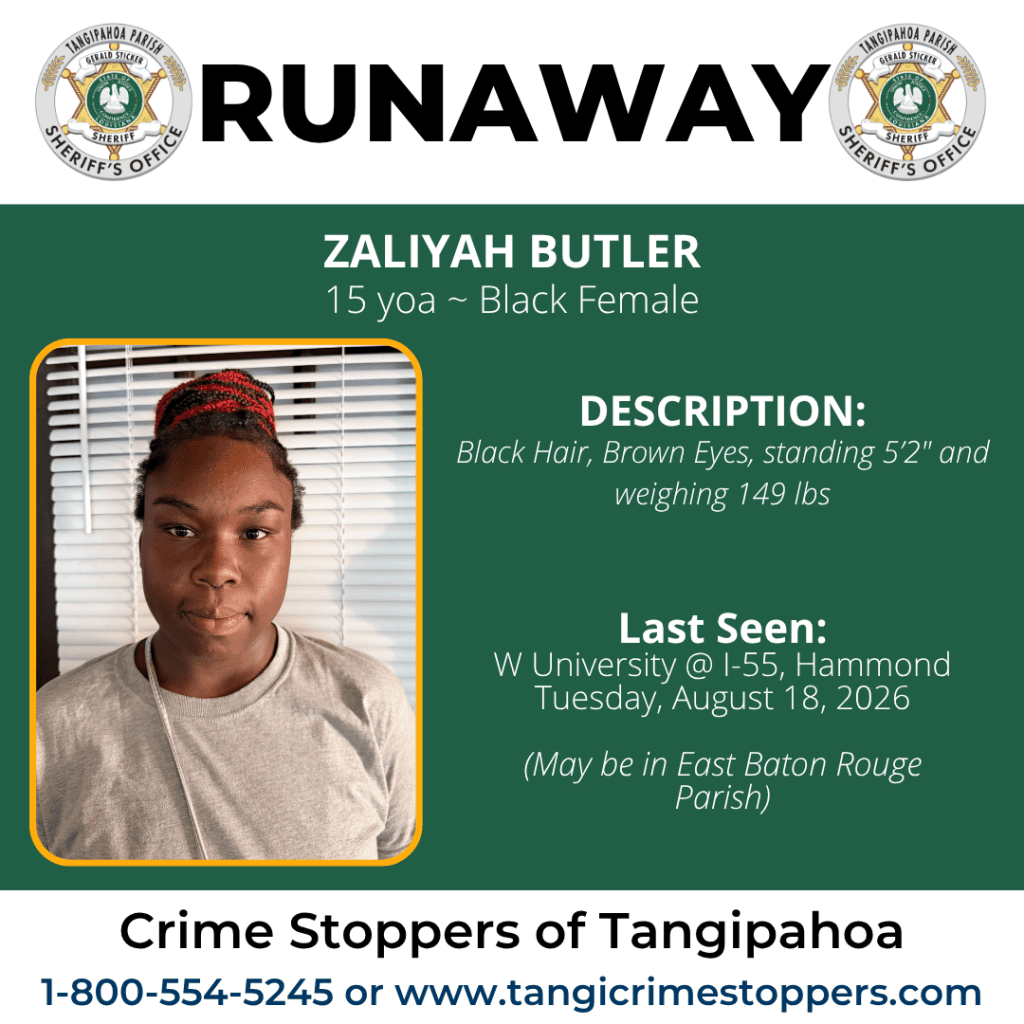 TPSO searching for two runaway juveniles who may be in EBR Parish